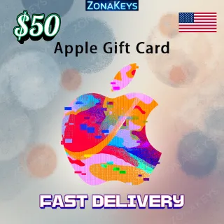 $50.00 Apple ITUNES GIFT CARD US ⚡FAST DELIVERY
