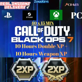 10 Hours Double XP + 10 Hours Weapon XP Call of Duty BLACK OPS 7🎮 PC / PS4/PS5/ XBOX 🌎 GLOBAL⚡INSTANT DELIVERY⚡