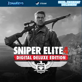Sniper Elite 4 Deluxe Edition 🌎 GLOBAL STEAM KEY ⚡ INSTANT DELIVERY ⚡