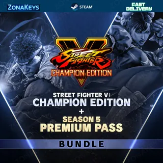 Street Fighter V: Champion Edition + Season 5 Premium Pass Bundle 🌎 GLOBAL STEAM KEY ⚡FAST DELIVERY