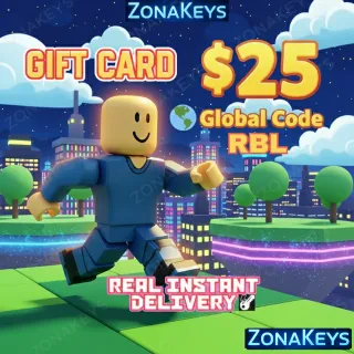 $25.00 USD Gift Card RBL - Stockable 🎮ALL PLATFORMS 🌎 GLOBAL KEY ⚡INSTANT DELIVERY