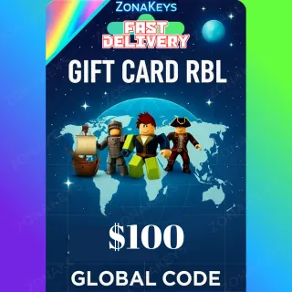 $100 USD Gift Card RBL (stockable) 🎮ALL PLATFORMS 🌎 GLOBAL KEY ⚡FAST DELIVERY