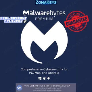 Malwarebytes LIFETIME V5.4 | Windows, Mac or Android ⚡INSTANT DELIVERY 🚁