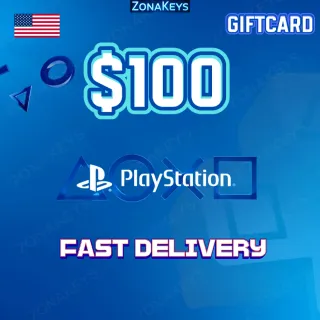 $100.00 USD PlayStation Store (USA) ✅ Stockable