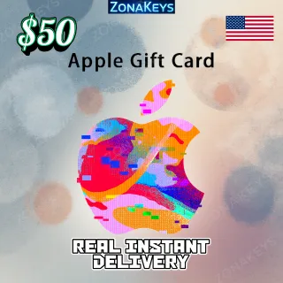 $50.00 Apple ITUNES GIFT CARD US ⚡INSTANT DELIVERY ⚡