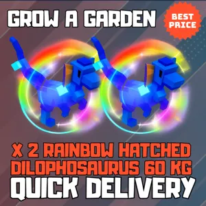 X 2 HUGE RAINBOW DILOP