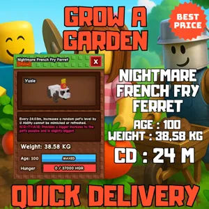 HUGE FRENCH FRY FERRET