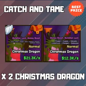 X 2 CHRISTMAS DRAGON