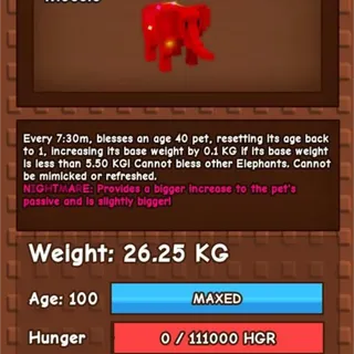 RAINBOW HATCHED ELEPHANT