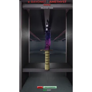 Sniper Duels Bayonet Amethyst Knife MC