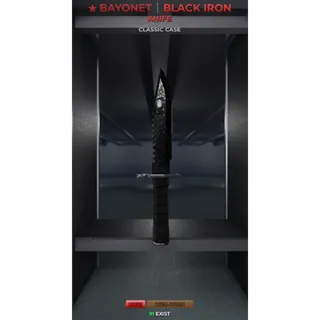 Sniper Duels Bayonet Black Iron knife WW