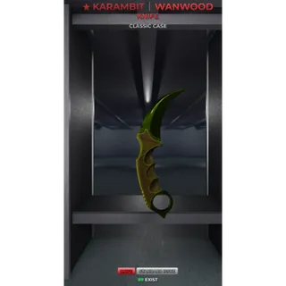 Sniper Duels Karambit Wanwood knife SI