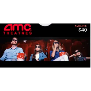 $40 AMC Theatres E-Gift Card 