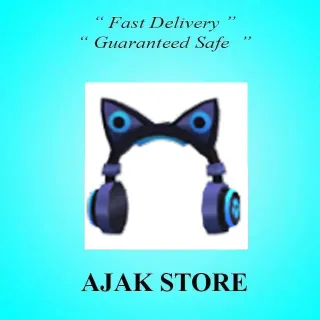 Blue Cat Ear Headphones