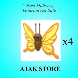 x4 Yellow Butterfly