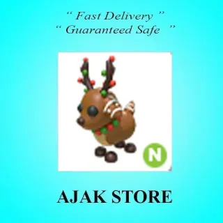 N Gingerbread Reindeer