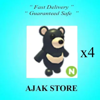 x4 N Black Moon Bear