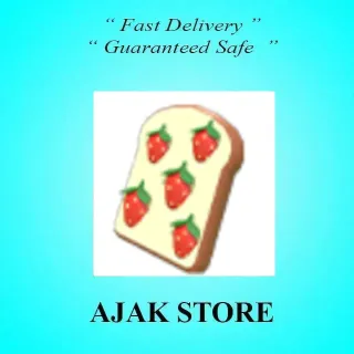Strawberry Toast Flying Disc