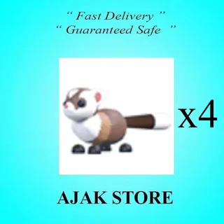 x4 Black Footed Ferret
