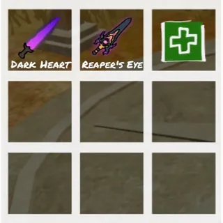 COMBOS 💜 : Dark Heart + Reaper's Eye ( Duped unserial ) 🔥LIMITED✅
