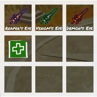 Demon's Eye 💜 ROBLOX ZO samurai weapon skin ( Duped unserial )