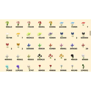 1M random flowers! islands