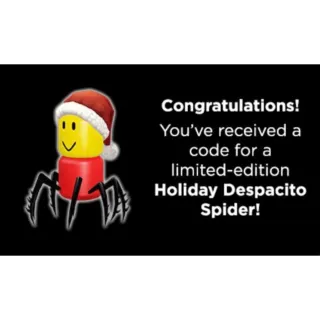 RARE ROBLOX TOY CODE! (holiday despacito spider)