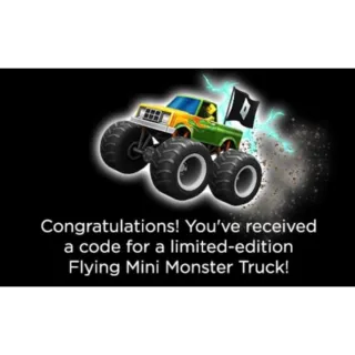 RARE ROBLOX TOY CODE! (flying mini monster truck)