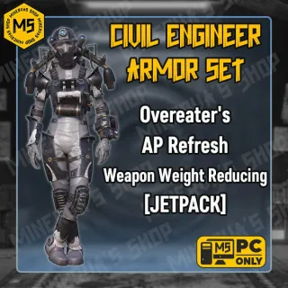CIVIL ENGINEER ARMOR SET OVEREATER'S POWERED WEAPON WEIGHT REDUCTION +HELMET
