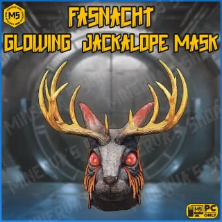 Fasnacht Glowing Jackalope Mask