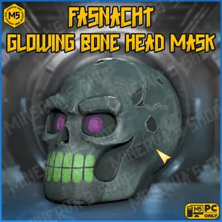 Fasnacht Glowing Bone Head Mask
