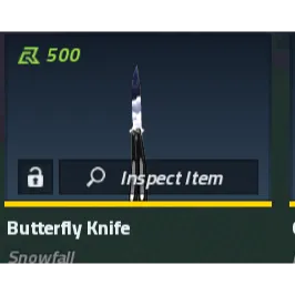 Butterfly Knife Snowfall
