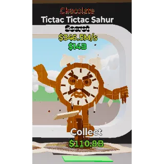 CHOCOLATE TICTAC TICTAC SAHUR FORTNITE STEAL THE BRAINROT