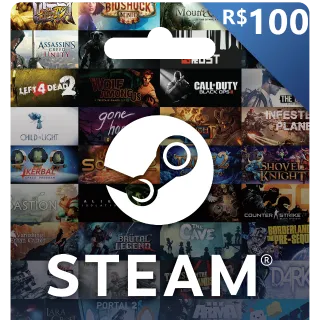 Steam R$100 (BRL) Gift Card - BRAZIL