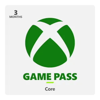 Xbox Game Pass Core (3 month(s) subscription) US Region