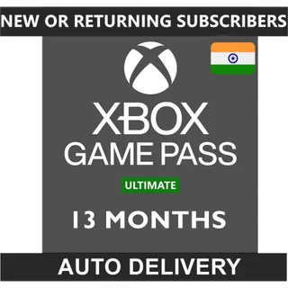 13-Month Xbox Game Pass Ultimate (India)