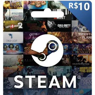 Steam R$10 (BRL) Gift Card - BRAZIL