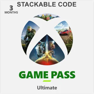 Xbox 3 Month Ultimate Game Pass (Stackable code)