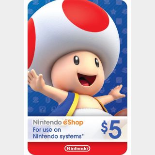 $5.00 Nintendo eShop