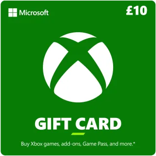£10.00 Xbox Digital Gift Card - UK