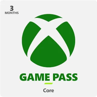 Xbox 3 Month Game Pass Core (Global) Xbox Series X|S, Xbox One