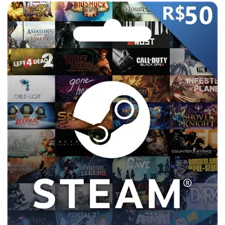 Steam 50,00 R$ (BRL - Brazil) Gift Card 