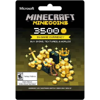 Minecraft: Minecoins Pack 3500 Coins [Digital]