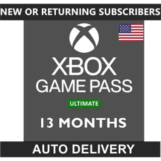 Xbox 13 Month Ultimate Game Pass (READ THE DESCRIPTION)! 