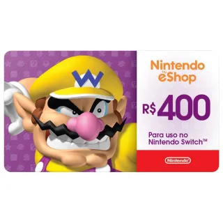 400.00 BRL Nintendo eShop Gift Card - Brazil