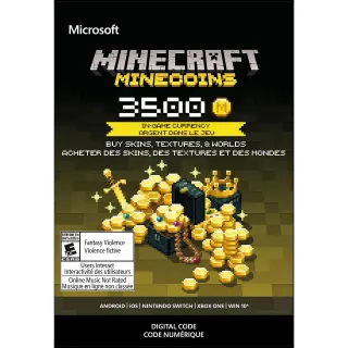 Minecraft: Minecoins Pack 3500 Coins | Multiplatform