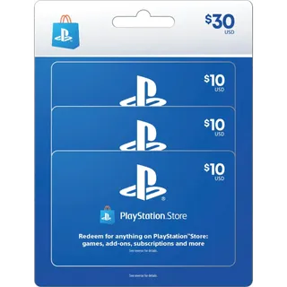 $30.00 USD PlayStation Store (3x 10 USD) 🇺🇸