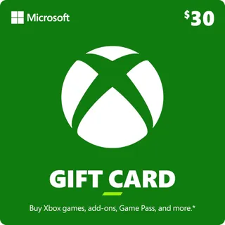 Xbox $30 Gift Card (Instant Delivery) 3x $10