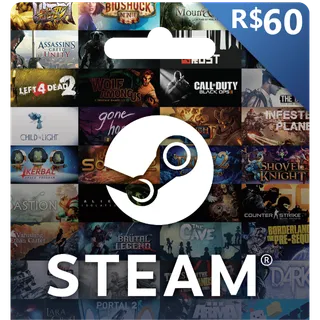 Steam 60 BRL Gift Card - Brazil (3x 20 BRL)