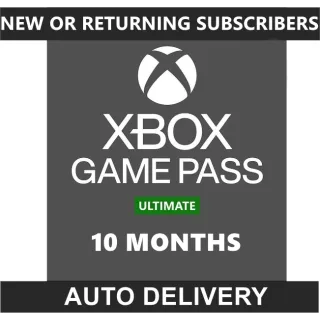 Xbox 10 Month Ultimate Game Pass (READ THE DESCRIPTION!)